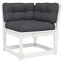 5-piece garden sofa set with solid white pine wood cushions by , Garden sets - Ref: Foro24-3216966, Price: 479,32 €, Discount: %