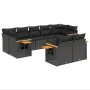 8-teiliges Gartensofa-Set und schwarze synthetische Rattankissen von , Gartensets - Ref: Foro24-3227126, Preis: 562,47 €, Rab...