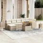 Set Gartensofas mit beigen Kissen 8 Stück PE Rattan von , Gartensets - Ref: Foro24-3264733, Preis: 593,65 €, Rabatt: %