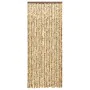 Beige and brown chenille anti-fly curtain 100x230 cm by , Mosquito nets for windows - Ref: Foro24-377390, Price: 65,21 €, Dis...