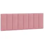 Pink velvet padded headboard 140 cm by , Headboards and footboards - Ref: Foro24-374674, Price: 70,62 €, Discount: %