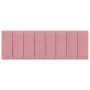 Pink velvet padded headboard 140 cm by , Headboards and footboards - Ref: Foro24-374674, Price: 70,62 €, Discount: %