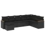 8-piece garden sofa set and black synthetic rattan cushions by , Garden sets - Ref: Foro24-3258646, Price: 527,06 €, Discount: %