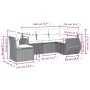 Garden sofa set with cushions 5 pieces gray synthetic rattan by , Garden sets - Ref: Foro24-3253707, Price: 382,70 €, Discoun...