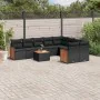 Garden sofa set 10 pieces with black synthetic rattan cushions by , Garden sets - Ref: Foro24-3260389, Price: 666,26 €, Disco...