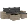 Garden sofa set with cushions 5 pieces gray synthetic rattan by , Garden sets - Ref: Foro24-3254817, Price: 371,82 €, Discoun...