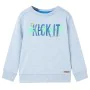 Sudadera infantil azul suave mélange 92 de , Camisetas para niños - Ref: Foro24-11969, Precio: 12,77 €, Descuento: %