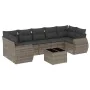 Set mit 8 Gartensofas und Kissen synthetisches Rattangrau von , Gartensets - Ref: Foro24-3253477, Preis: 565,08 €, Rabatt: %