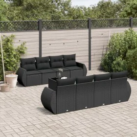 8-piece garden sofa set with black synthetic rattan cushions by , Garden sets - Ref: Foro24-3253482, Price: 611,17 €, Discoun...