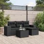 5-piece garden furniture set and black synthetic rattan cushions by , Garden sets - Ref: Foro24-3254812, Price: 381,30 €, Dis...