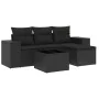 5-piece garden furniture set and black synthetic rattan cushions by , Garden sets - Ref: Foro24-3254812, Price: 381,30 €, Dis...