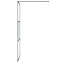 Black semi-frosted ESG glass shower screen 100x195 cm by , Shower walls and screens - Ref: Foro24-152107, Price: 171,75 €, Di...