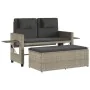 Reclining garden armchair with gray synthetic rattan cushions by , garden benches - Ref: Foro24-365822, Price: 287,59 €, Disc...