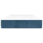 Dark blue velvet pocket spring mattress 120x190x20 cm by , Mattresses - Ref: Foro24-4007158, Price: 184,44 €, Discount: %