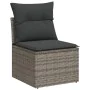 9-piece garden furniture set and gray synthetic rattan cushions by , Modular outdoor sofas - Ref: Foro24-3224492, Price: 599,...