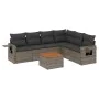 7-teiliges Gartensofa-Set mit grauen PE-Rattan-Kissen von , Modulare Sofas für den Außenbereich - Ref: Foro24-3224583, Preis:...