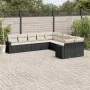 Gartensofa-Set 10-teilig mit schwarzen synthetischen Rattankissen von , Gartensets - Ref: Foro24-3219496, Preis: 648,27 €, Ra...