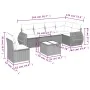 7-teiliges Gartensofa-Set und beige synthetische Rattankissen von , Gartensets - Ref: Foro24-3221438, Preis: 515,96 €, Rabatt: %