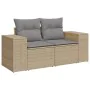 7-teiliges Gartensofa-Set und beige synthetische Rattankissen von , Gartensets - Ref: Foro24-3222898, Preis: 502,19 €, Rabatt: %