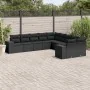 Garden sofa set 10 pieces with black synthetic rattan cushions by , Garden sets - Ref: Foro24-3223104, Price: 680,27 €, Disco...