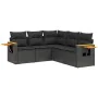 5-piece garden furniture set and black synthetic rattan cushions by , Garden sets - Ref: Foro24-3259199, Price: 376,73 €, Dis...