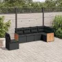 6-teilige Gartensofagarnitur und schwarze synthetische Rattankissen von , Gartensets - Ref: Foro24-3227693, Preis: 396,20 €, ...