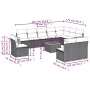 11-teiliges Gartensofa-Set und schwarze synthetische Rattankissen von , Gartensets - Ref: Foro24-3227756, Preis: 640,10 €, Ra...