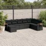 8-piece garden sofa set and black synthetic rattan cushions by , Garden sets - Ref: Foro24-3227084, Price: 495,37 €, Discount: %