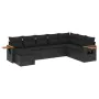 8-piece garden sofa set and black synthetic rattan cushions by , Garden sets - Ref: Foro24-3227084, Price: 495,37 €, Discount: %