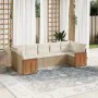 7-teiliges Gartensofa-Set und beigefarbene synthetische Rattankissen von , Gartensets - Ref: Foro24-3227948, Preis: 607,17 €,...