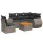 6-piece garden furniture set with gray synthetic rattan cushions by , Garden sets - Ref: Foro24-3225010, Price: 410,69 €, Dis...