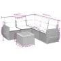 Set aus 6-teiligen Gartensofas und Kissen Kunstrattan schwarz von , Gartensets - Ref: Foro24-3224998, Preis: 395,03 €, Rabatt: %