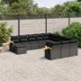 Garden sofa set 11 pieces and black synthetic rattan cushions by , Garden sets - Ref: Foro24-3259605, Price: 714,53 €, Discou...