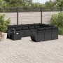 Garden sofa set 11 pieces and black synthetic rattan cushions by , Garden sets - Ref: Foro24-3254262, Price: 723,91 €, Discou...