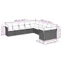 Garden sofa set 10 pieces with black synthetic rattan cushions by , Garden sets - Ref: Foro24-3218236, Price: 644,98 €, Disco...