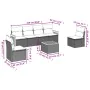 Set aus 7-teiligen Gartensofas und Kissen, synthetisches Rattan, beige von , Gartensets - Ref: Foro24-3227550, Preis: 469,84 ...