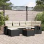 7-piece garden dining set with black synthetic rattan cushions by , Garden sets - Ref: Foro24-3227022, Price: 444,69 €, Disco...