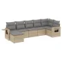 Set aus 7-teiligen Gartensofas und Kissen, synthetisches Rattan, beige von , Gartensets - Ref: Foro24-3252816, Preis: 512,02 ...