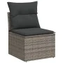 Set mit 11 Gartensofas und Kissen synthetisches Rattangrau von , Gartensets - Ref: Foro24-3228111, Preis: 712,91 €, Rabatt: %