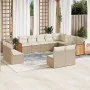 12-teiliges Gartensofa-Set und braune synthetische Rattankissen von , Gartensets - Ref: Foro24-3228151, Preis: 908,88 €, Raba...