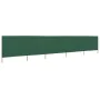 5-panel beach windbreak in green fabric 600x80 cm by vidaXL, Umbrellas - Ref: Foro24-47155, Price: 43,56 €, Discount: %