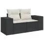 Set aus 8-teiligen Gartensofas und Kissen Kunstrattan schwarz von , Gartensets - Ref: Foro24-3222905, Preis: 531,18 €, Rabatt: %