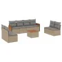 9-piece garden sofa set with beige synthetic rattan cushions by , Garden sets - Ref: Foro24-3227578, Price: 577,46 €, Discoun...