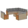 Set mit 12 Gartensofas und Kissen Kunstrattanbraun von , Gartensets - Ref: Foro24-3228187, Preis: 966,03 €, Rabatt: %