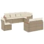 Garden sofa set with beige cushions 8 pcs PE rattan by , Garden sets - Ref: Foro24-3258565, Price: 665,96 €, Discount: %