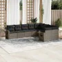 9-piece garden furniture set and gray synthetic rattan cushions by , Garden sets - Ref: Foro24-3220639, Price: 606,27 €, Disc...