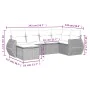 Gartensofa-Set mit Kissen, 6-teilig, beiges synthetisches Rattan von , Modulare Sofas für den Außenbereich - Ref: Foro24-3221...