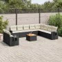 11-piece garden sofa set and black synthetic rattan cushions by , Modular outdoor sofas - Ref: Foro24-3224635, Price: 709,37 ...