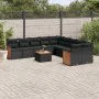 11-teiliges Gartensofa-Set und schwarze synthetische Rattankissen von , Gartensets - Ref: Foro24-3228036, Preis: 680,41 €, Ra...