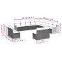 Gartensofa-Set mit Kissen, 13-teilig, graues synthetisches Rattan von , Gartensets - Ref: Foro24-3260569, Preis: 844,23 €, Ra...